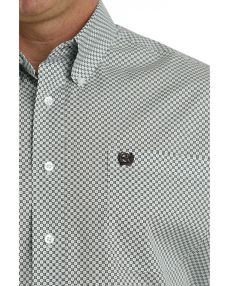 Cinch Men's Geo Print Short Sleeve Button-Down Western Shirt