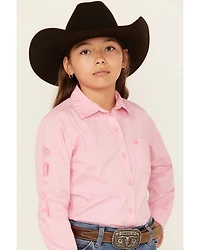 Ariat Girls' Team Kirby Long Sleeve Button-Down Western Shirt
