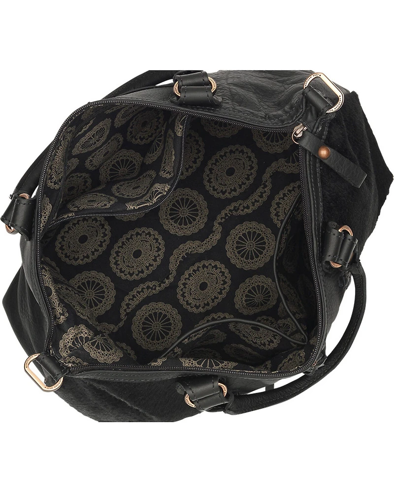 American West Cow Town Large Convertible Zip Top Satchel