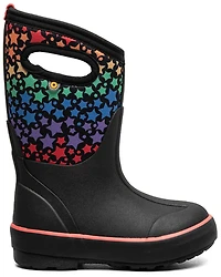 Bogs Girls' Classic II Rainbow Stars Waterproof Boots - Round Toe