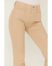 Idyllwind Women's High Risin' Irish Cream Wash Stretch Front Patch Pocket Flare Jeans