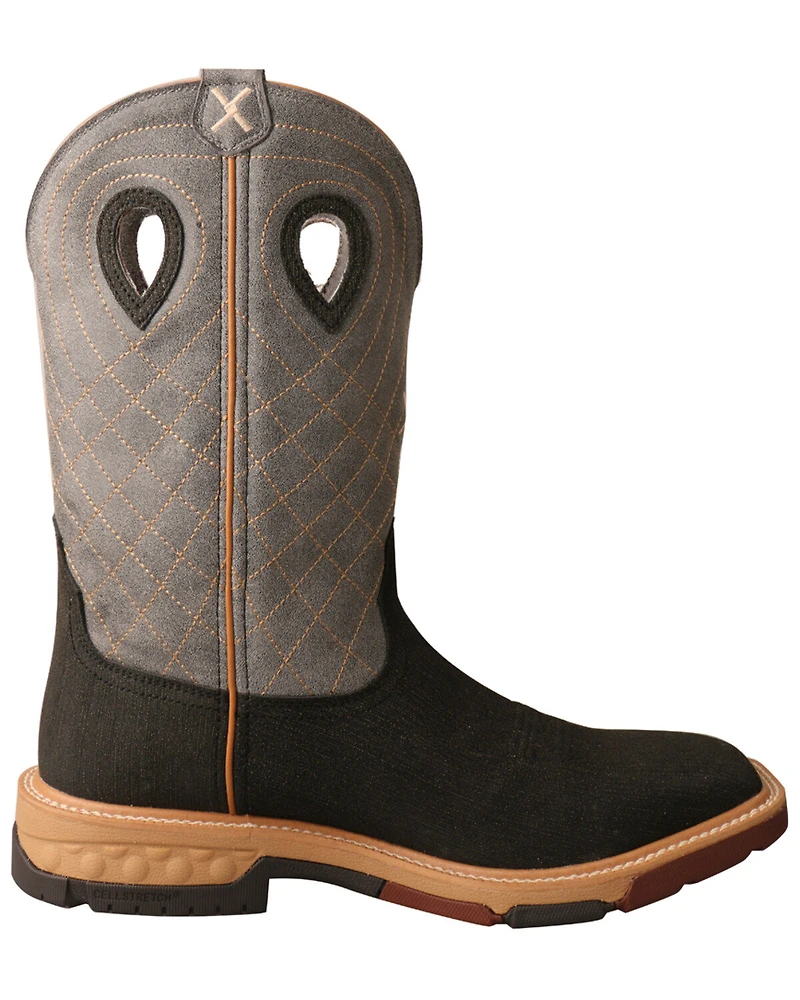 Twisted X Men's Brown CellStretch Western Work Boots - Alloy Toe