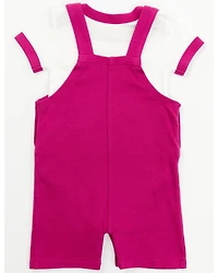 Shyanne Infant Girls' Southwestern Horse Graphic Onesie & Overalls Set - 2-Piece
