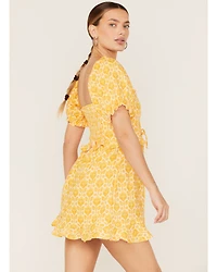 Show Me Your Mumu Women's Sophie Floral Print Mini Dress