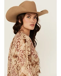 Cleo + Wolf Women's Bridgette Floral Print Long Sleeve Blouse