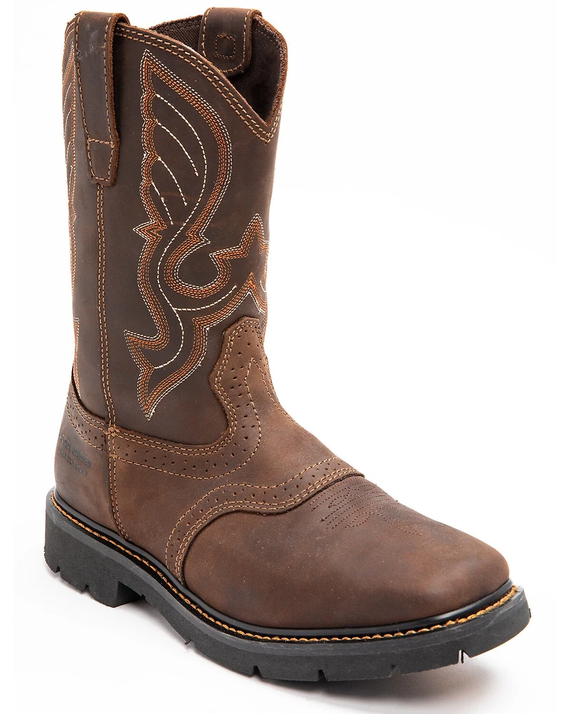 Cody James Men's Mustang Saddle Waterproof Western Work Boots - Soft Toe
