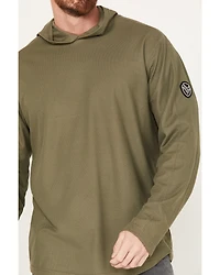 Hawx Men's UPF Long Sleeve Hooded Work Shirt