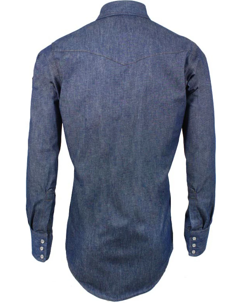 Wrangler Men's FR Long Sleeve Snap Western Work Shirt
