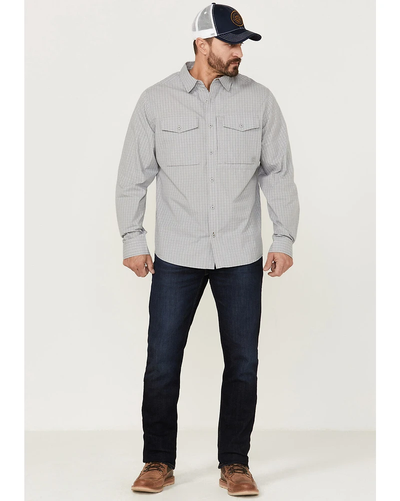 Brothers and Sons Men's Small Plaid Long Sleeve Button Down Western Shirt