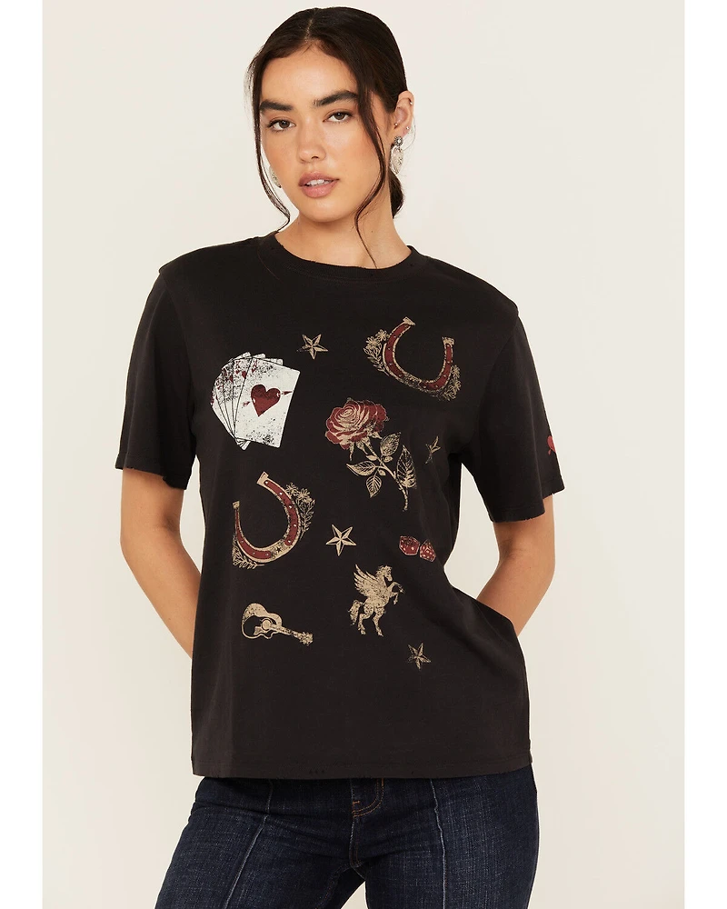 Idyllwind Women's Western Icon Printed Short Sleeve Graphic Tee