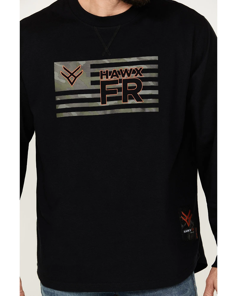 Hawx Men's FR Long Sleeve Graphic Knit T-Shirt