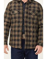 Cody James Men's Prescott Plaid Print Puffer Jacket - Tall