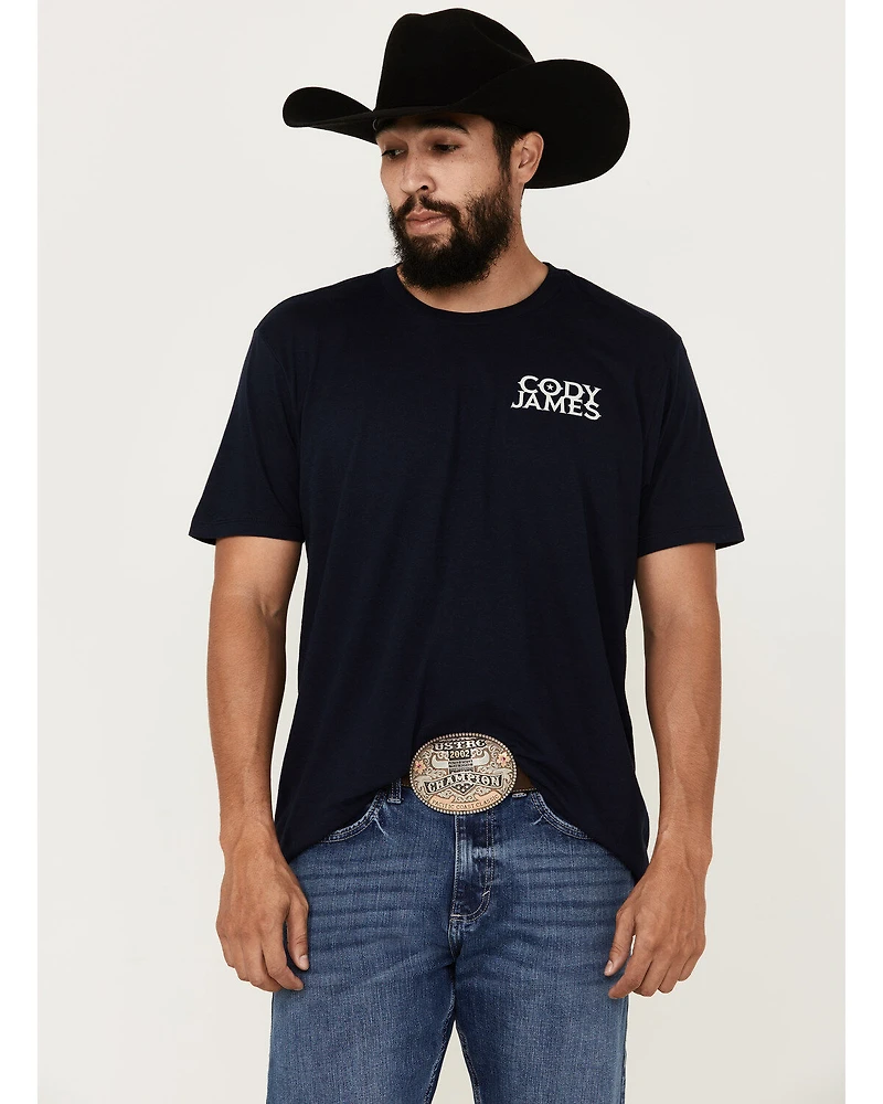 Cody James Men's Smoke Skull Short Sleeve Graphic T-Shirt