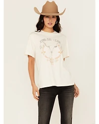 Idyllwind Women's Country Club Boyfriend Fit Short Sleeve Graphic Tee