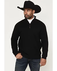 Cody James Black 1978™ Men's Parker Solid 1/4 Zip Pullover Sweater