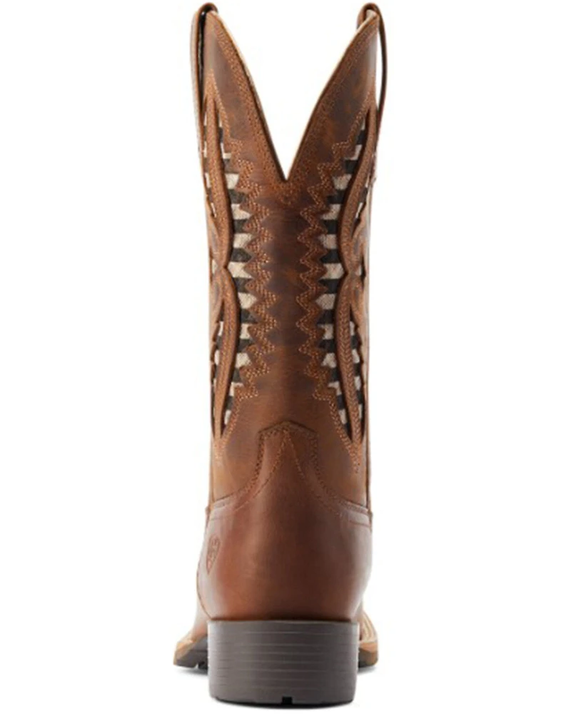 Ariat Women's Hybrid Rancher VentTEK Distressed Western Performance Boots - Broad Square Toe