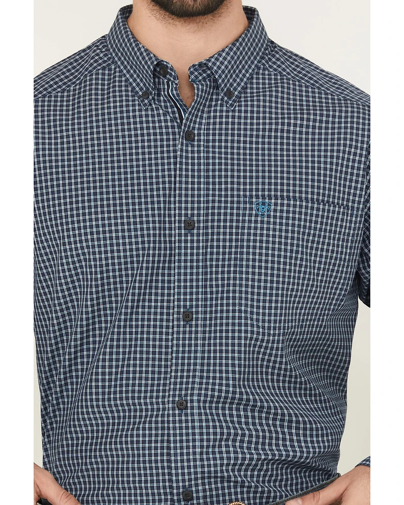 Ariat Men's Pro Series Paddy Classic Fit Checkered Print Long Sleeve Button-Down Western Shirt