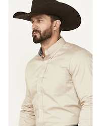 Cody James Men's Basic Twill Long Sleeve Button-Down Performance Western Shirt