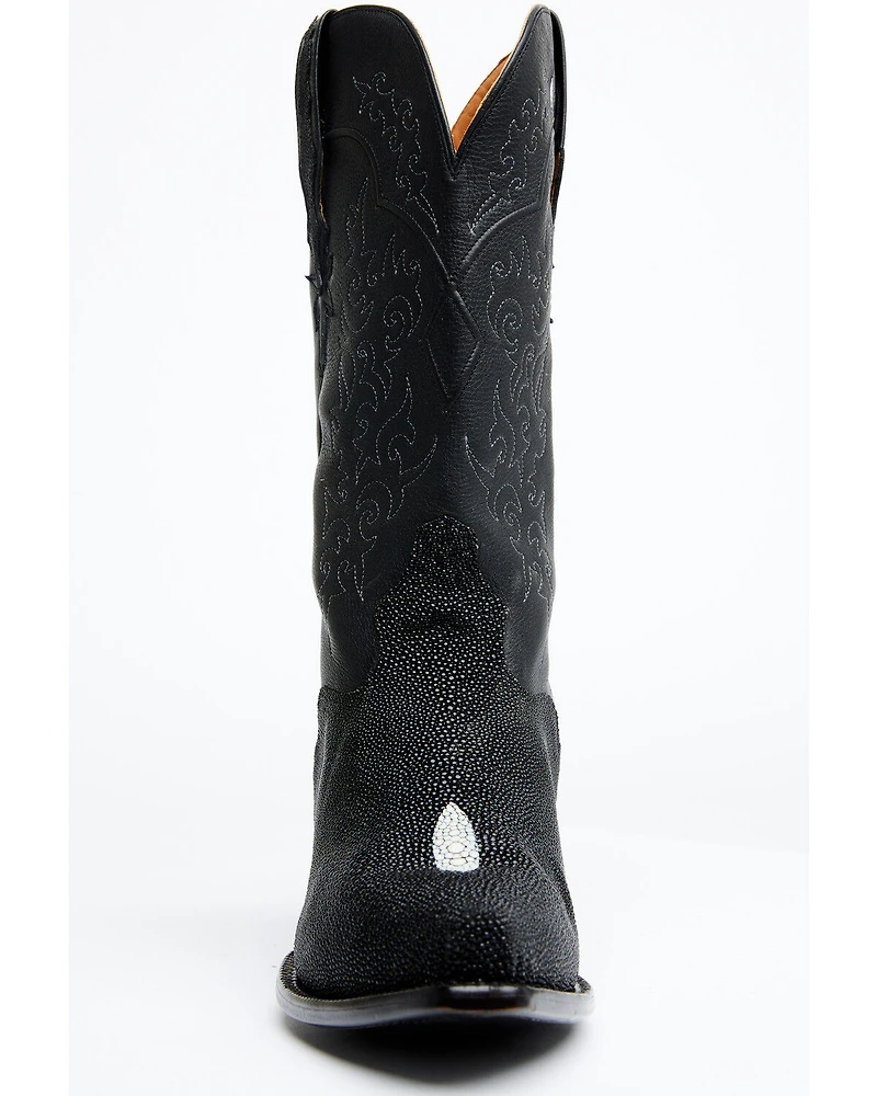 El Dorado Men's Exotic Stingray Skin Western Boots - Snip Toe