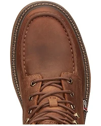 Justin Men's Rush Waterproof 6" Lace-Up Wedge Work Boots - Composite Toe
