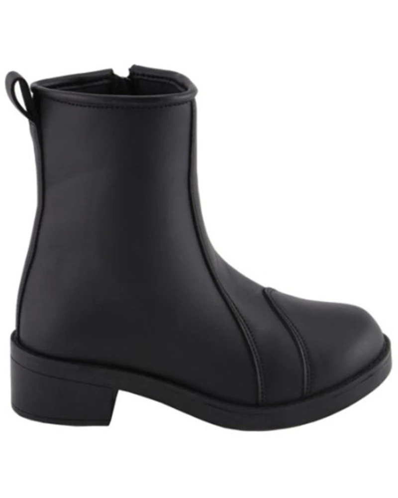 Milwaukee Leather Women's Clean Toe Cap Riding Boots - Round