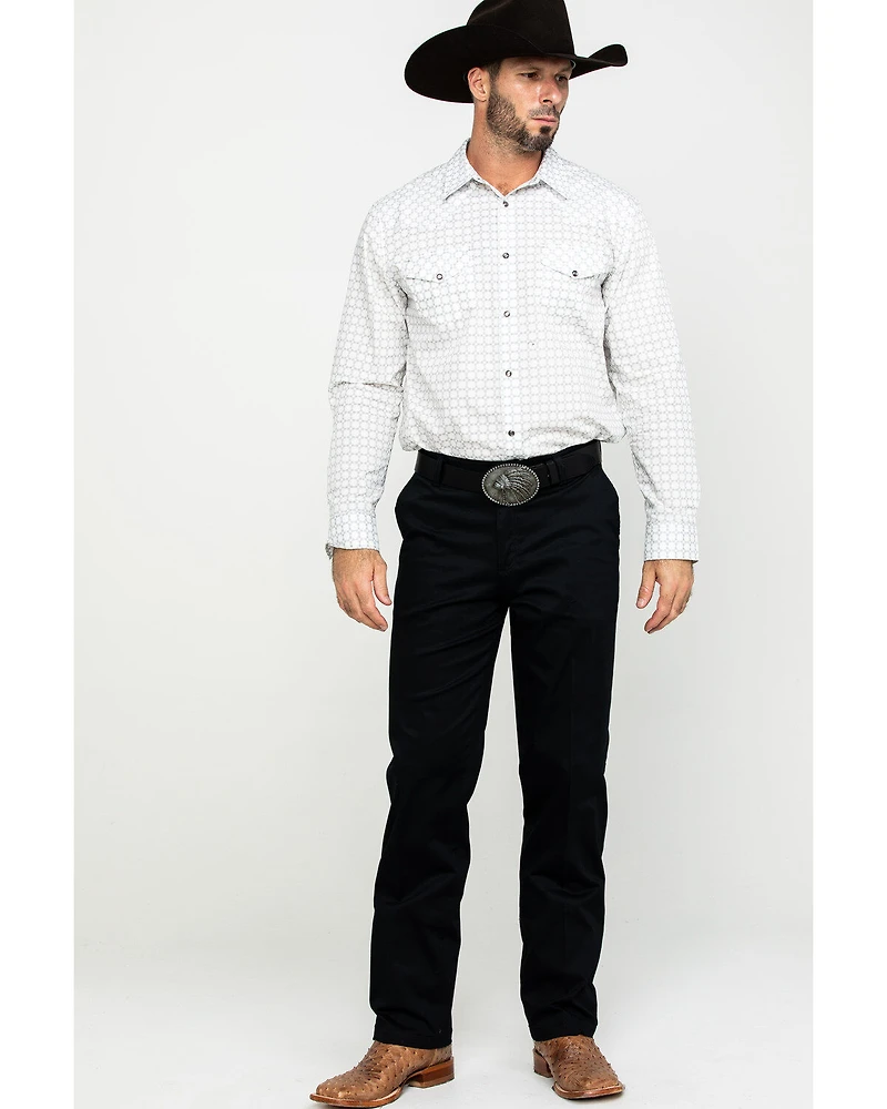 Wrangler Men's Casual Flat Front Western Pants