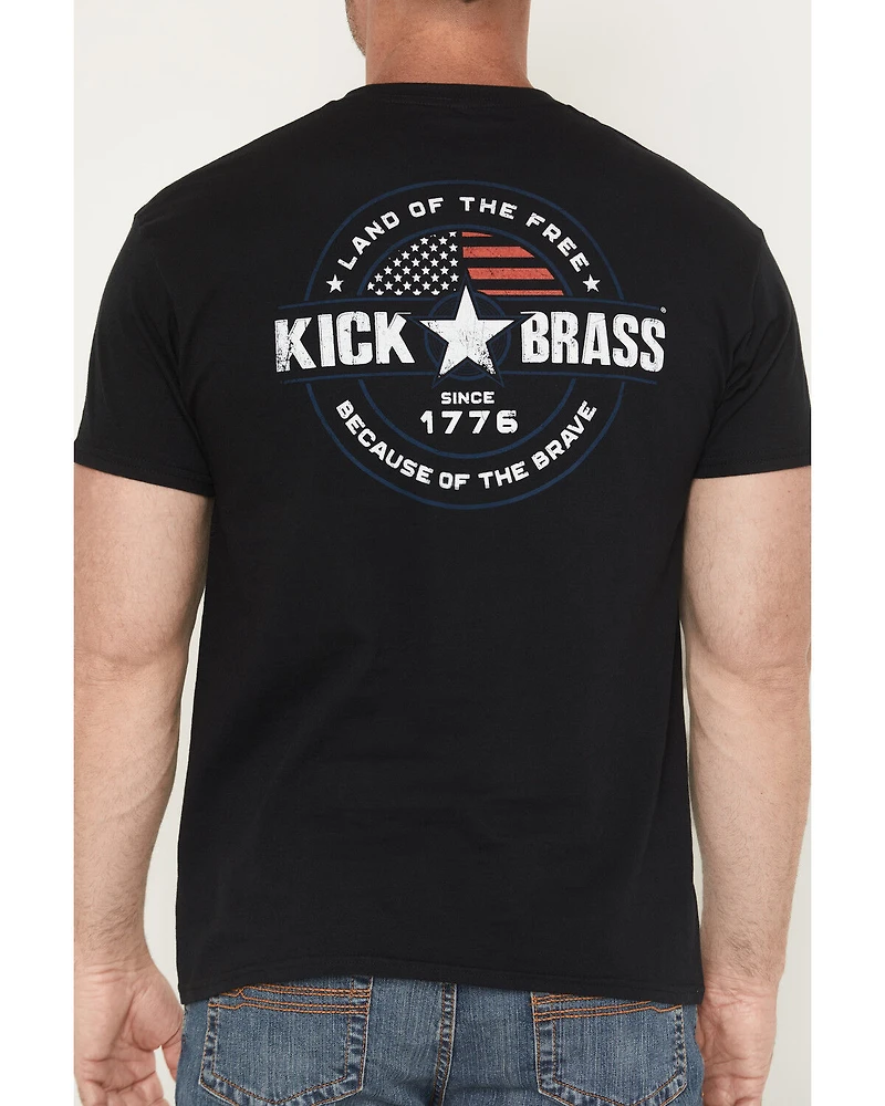 Kick Brass Men's Because Of The Brace Short Sleeve Graphic T-Shirt