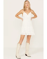 Shyanne Women's Lace Crochet Mini Dress