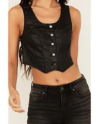 Idyllwind Women's Coated Bustier Button-Down Vest