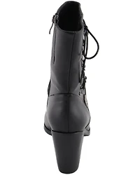 Milwaukee Leather Women's Laced Side Riding Boots - Round Toe