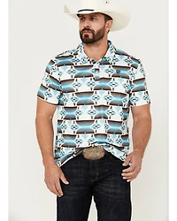 Rock & Roll Denim Men's Boot Barn Exclusive Southwestern Print Short Sleeve Polo Shirt