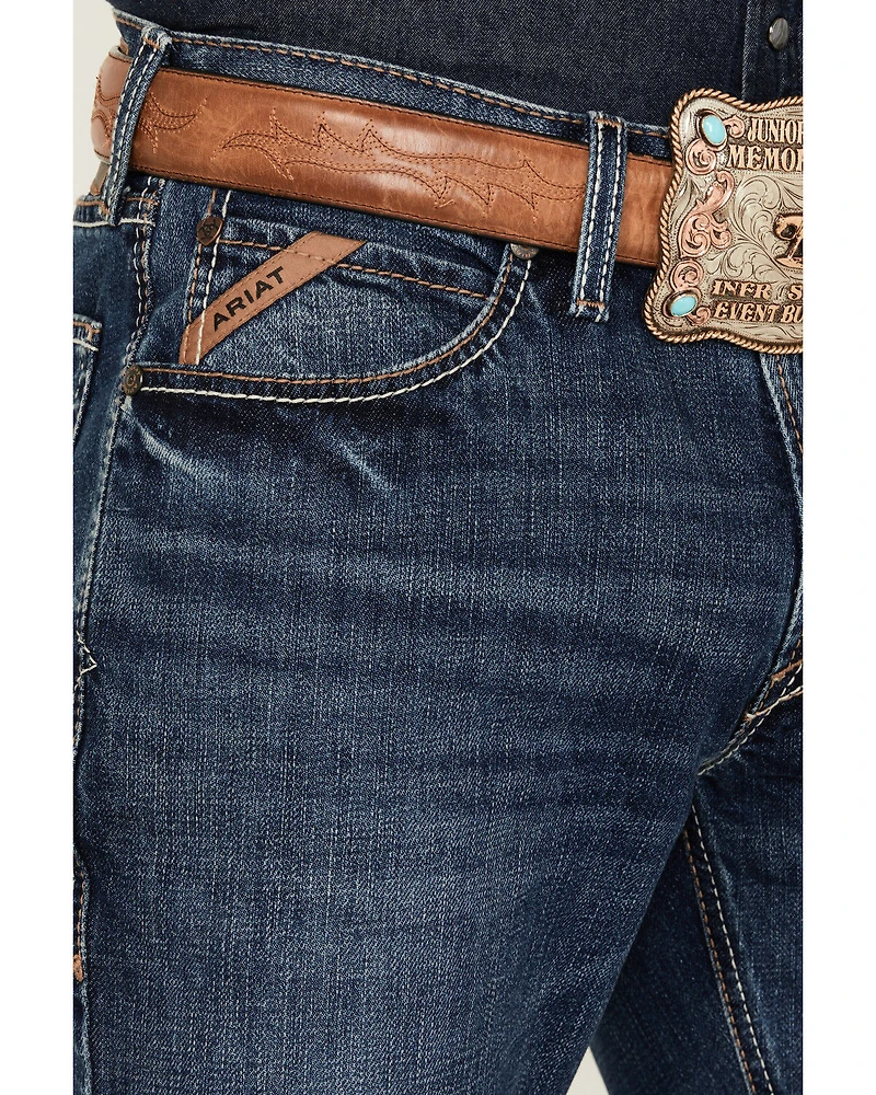 Ariat Men's Boot Barn Exclusive M4 Newton Phillip Medium Wash Relaxed Straight Stretch Denim Jeans
