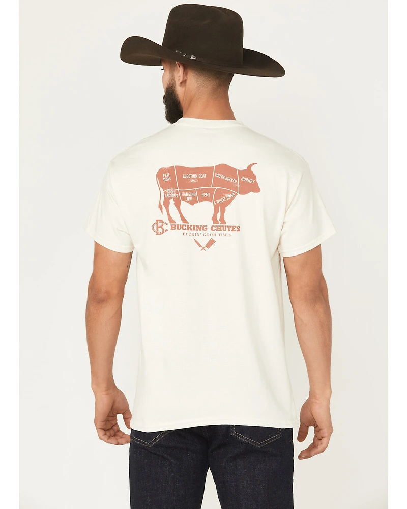 Bucking Chutes Men's Prime Cuts Short Sleeve Graphic T-Shirt