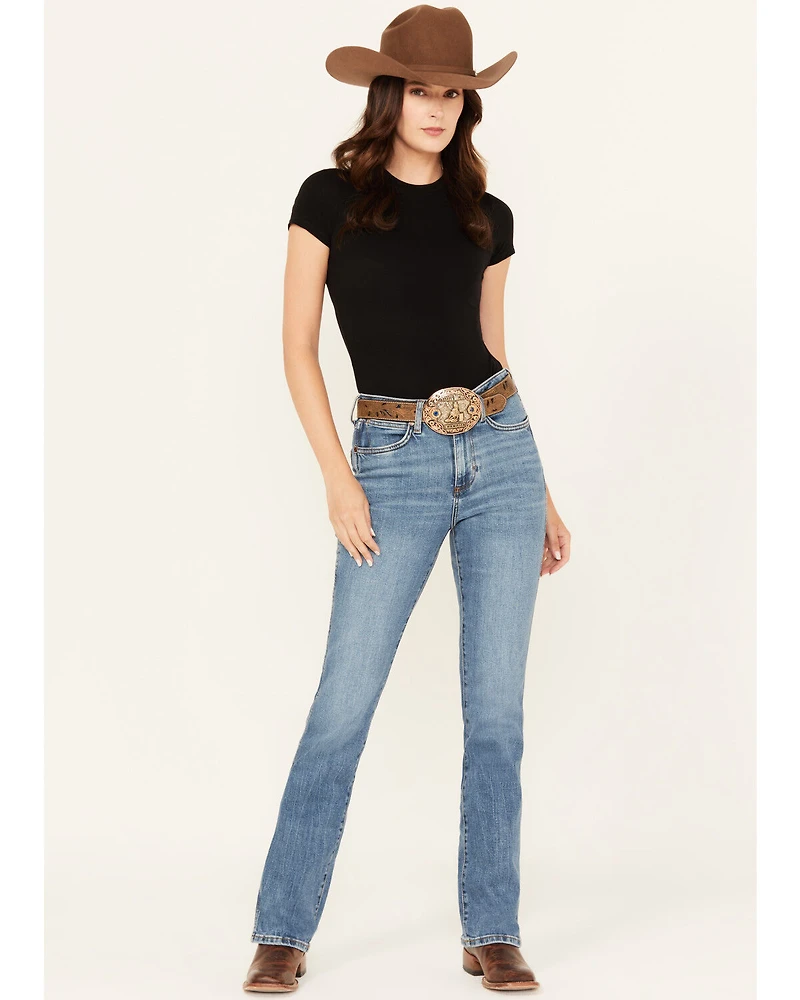 Wrangler Retro Women's Light Wash Kelly High Rise Bootcut Stretch Denim Jeans
