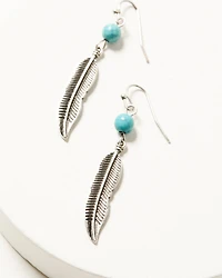Shyanne Women's Cactus Feather Hoop Earring Set - 3 Piece