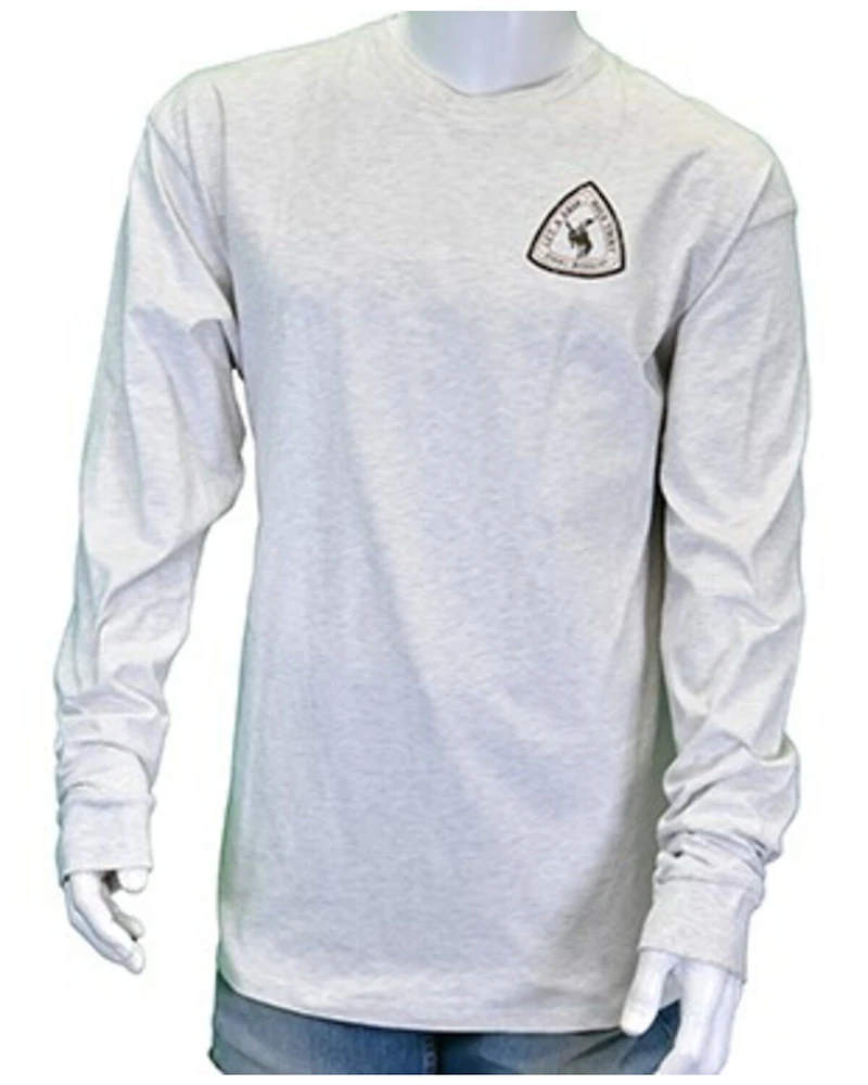 Cowboy Hardware Men's Get A Grip Hold Tight Long Sleeve Graphic T-Shirt