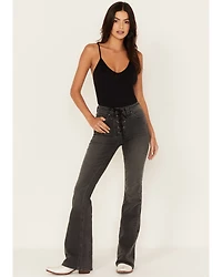 Idyllwind Women's Twelve South Wash Down High Risin Lace-Up Bootcut Jeans