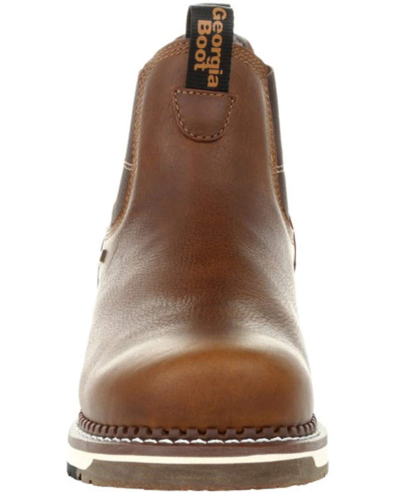 Georgia Boot Men's Waterproof Chelsea Work Boots - Soft Toe