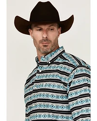 Ariat Men's Team Osborne Southwestern Striped Long Sleeve Button-Down Western Shirt