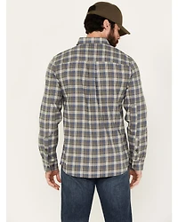 Brothers and Sons Men's Bowie Everyday Plaid Print Long Sleeve Button Down Flannel Shirt