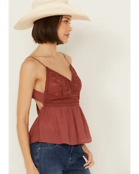 Shyanne Women's Lace Bustier Tank