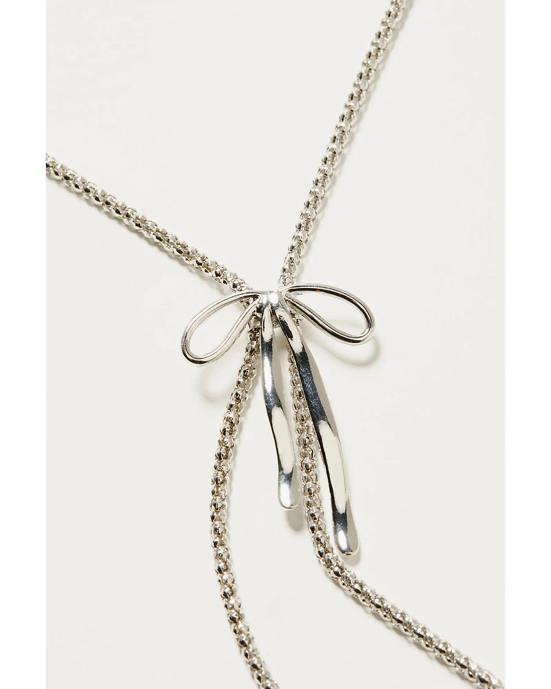 Shyanne Women's Bow Bolo Necklace