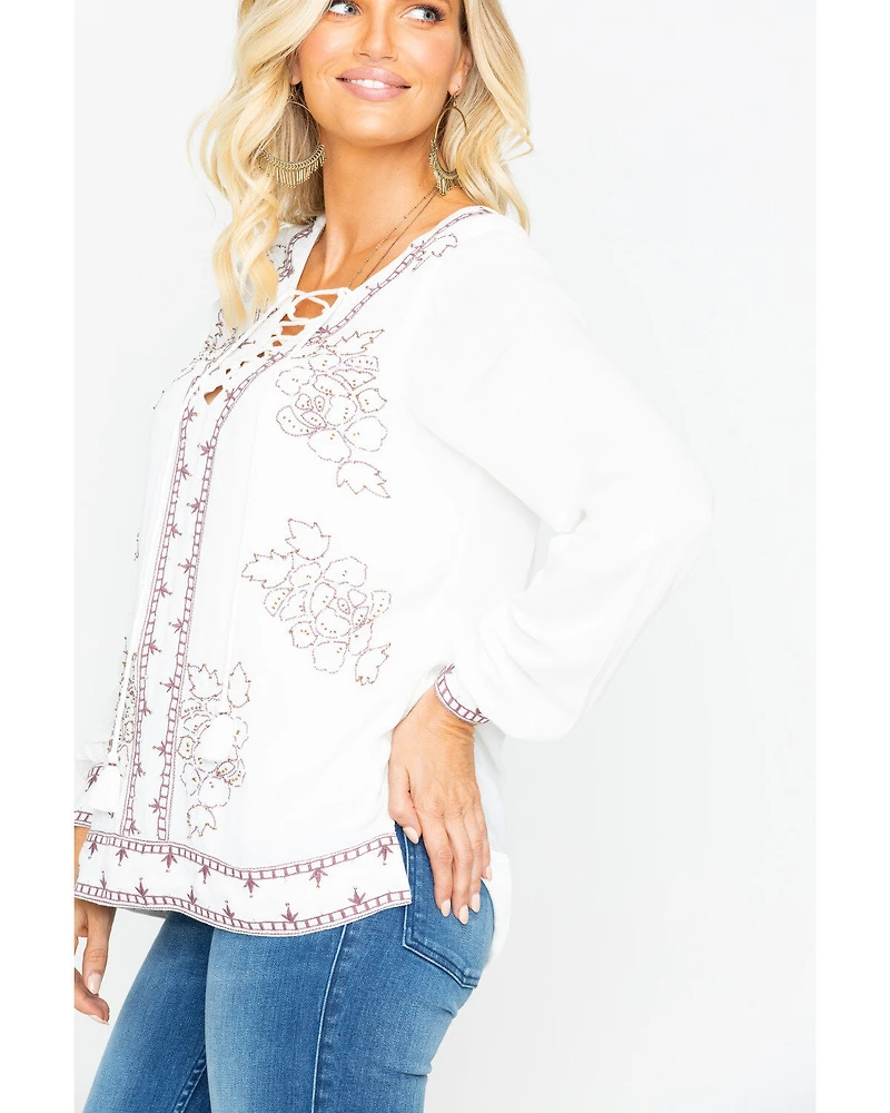 Idyllwind Women's Homegrown Lace-Up Tunic Top