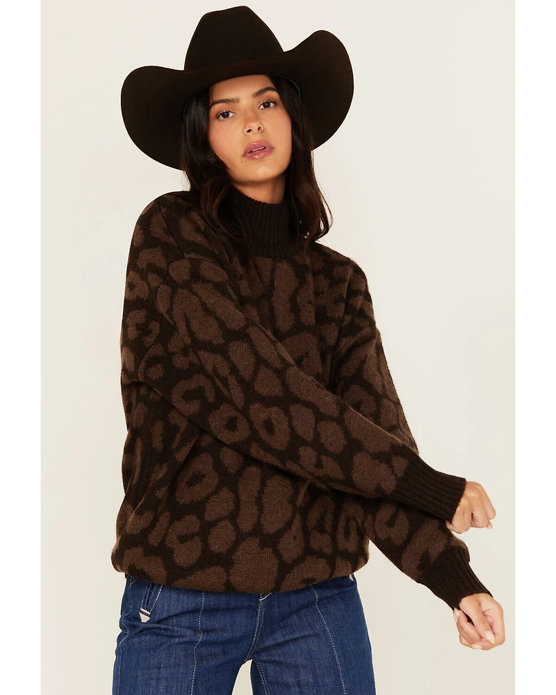 Ariat Women's Leopard Print Turtleneck Sweater