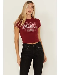 Youth Revolt Women's Land Free Short Sleeve Graphic Tee