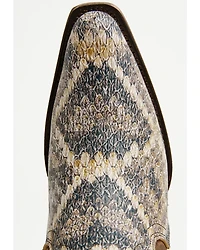 Tanner Mark Women's Snake Print Tall Western Boots - Snip Toe