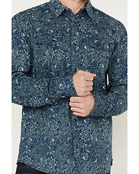 Cody James Men's FR Printed Lightweight Long Sleeve Snap Western Work Shirt