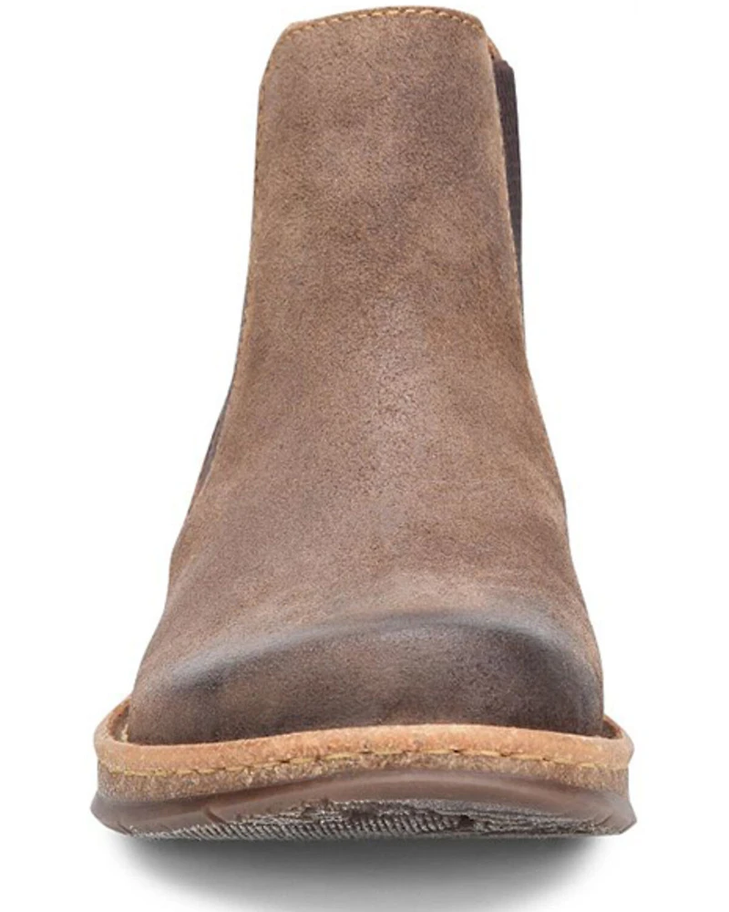 Born Men's Brody Distressed Ankle  Boots - Round Toe