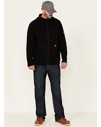 Ariat Men's Black Rebar Thermic Insulated Zip-Front Hooded Work Jacket