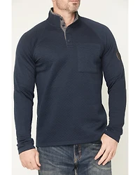 Brothers and Sons Men's Sherman Solid 1/4 Button-Down Pullover